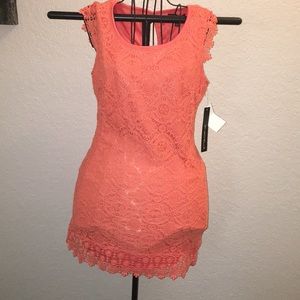 Coral dress